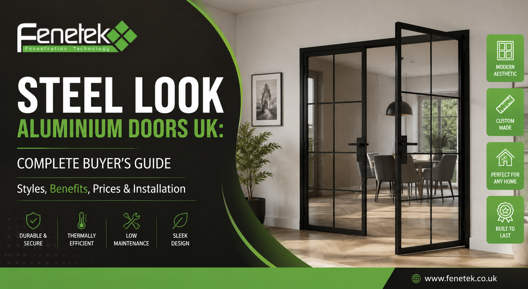 Steel Look Aluminium Doors UK Complete Buyer's Guide to Styles, Benefits, Prices & Installation
